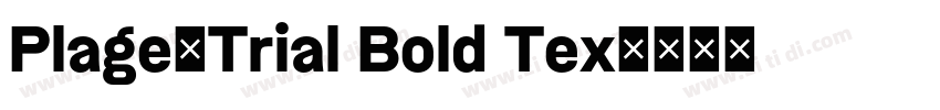 Plage_Trial Bold Tex字体转换